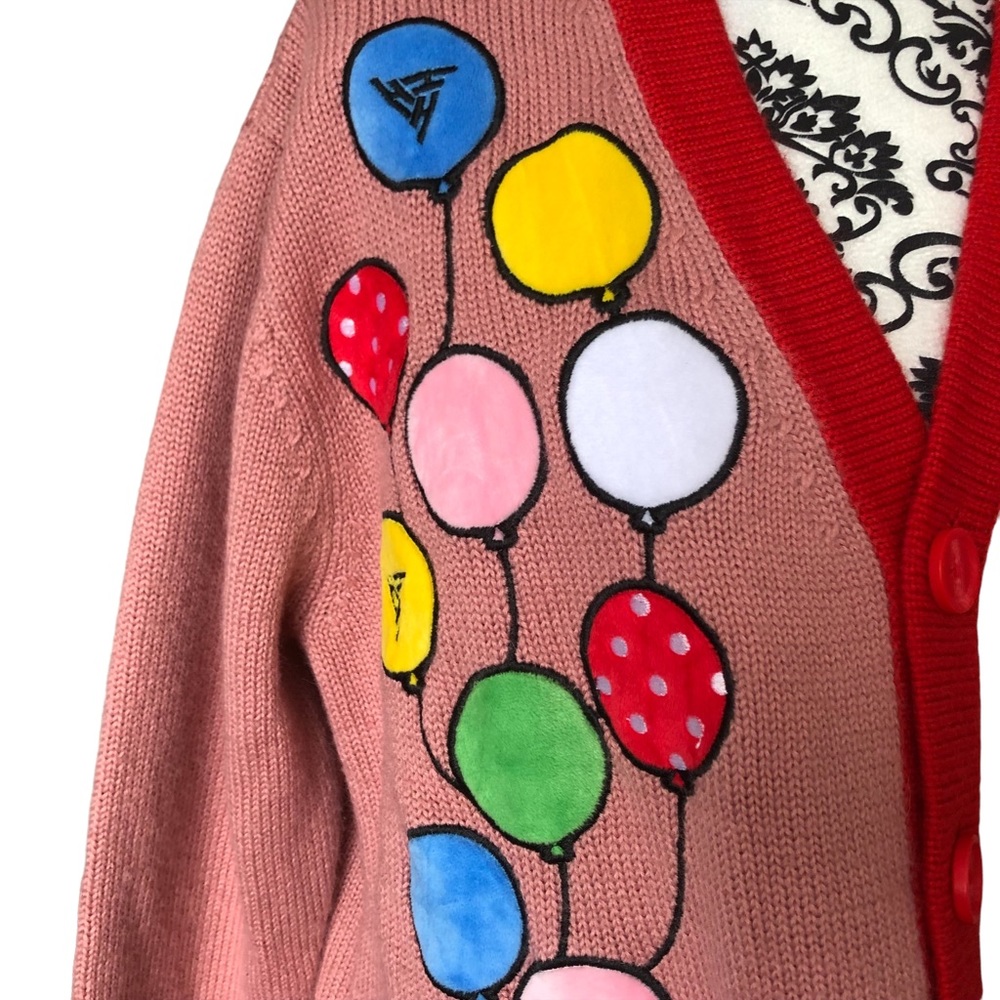 SOLD HELLO KITTY BALLOONS KNIT CARDIGAN (PINK) - Picture 6 of 16